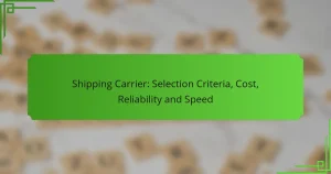 Transportista de Envío: Criterios de Selección, Costo, Fiabilidad y Velocidad